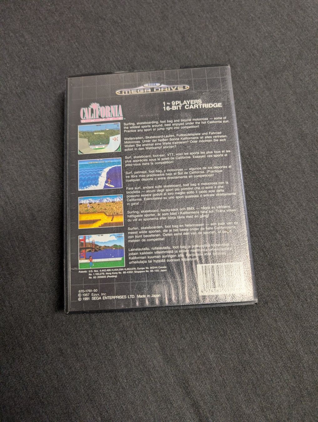 Jeux: California games Sega Mega Drive – D'occasion à Giubiasco par Ticinerd 1