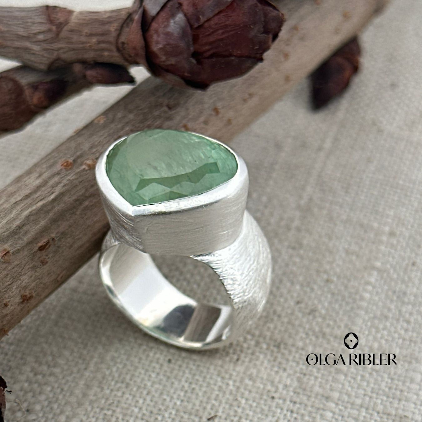 Olga Ribler Anelli: Aquamarine Silberring Grösse 55 – Nuovo (secondo la descrizione) da Luzern venduto da byolgaribleroutlet 6