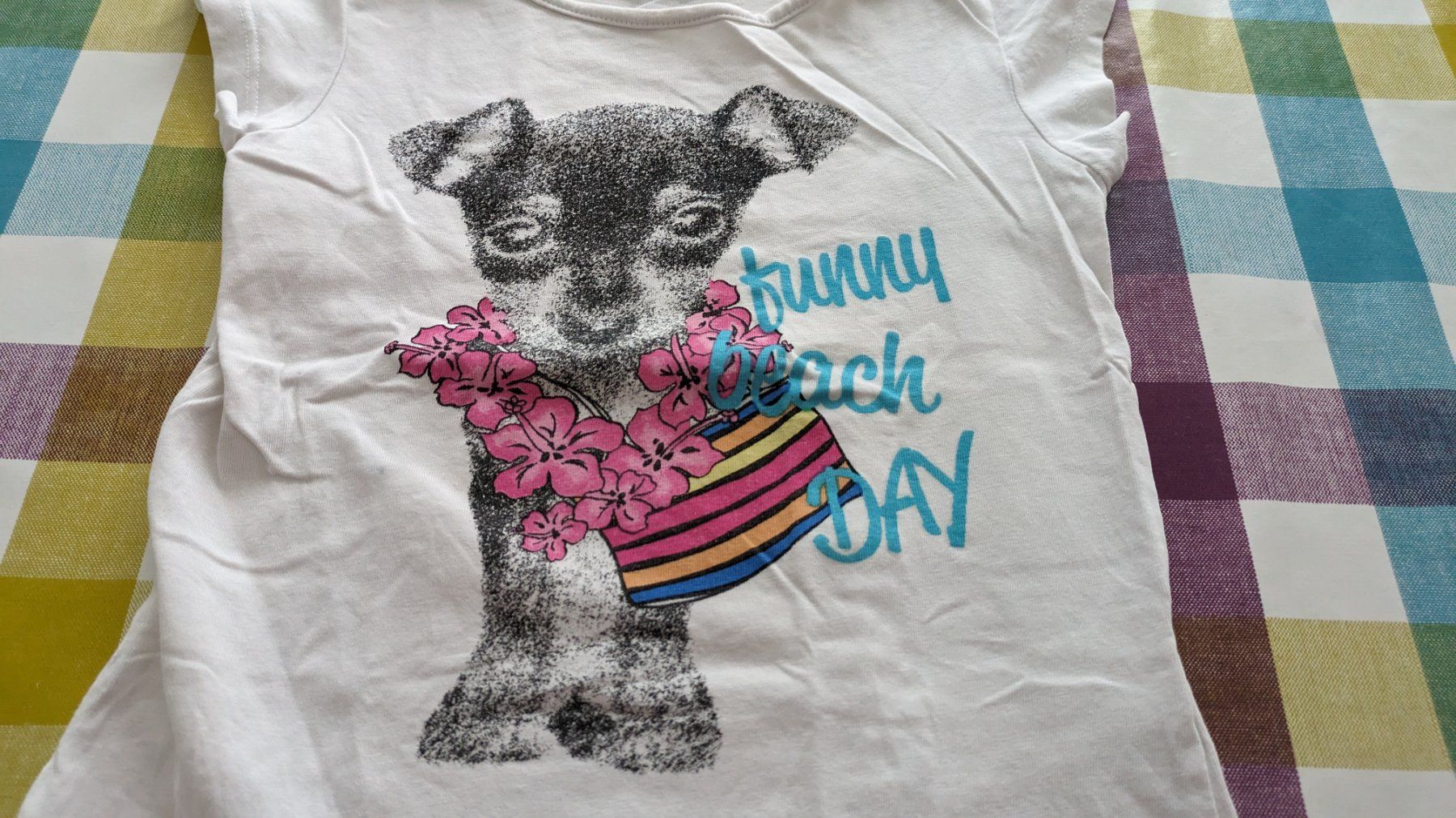 Hemden, Tops & T-Shirts: Süsses T-Shirt mit Hund - Gr. 104 – Gebraucht aus Staufen von Fleby84 1