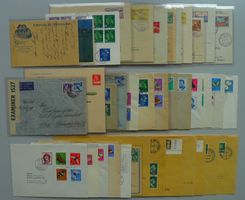 1904-1945: 38 saubere Belege FLUGPOST + PRO JUVENTUTE