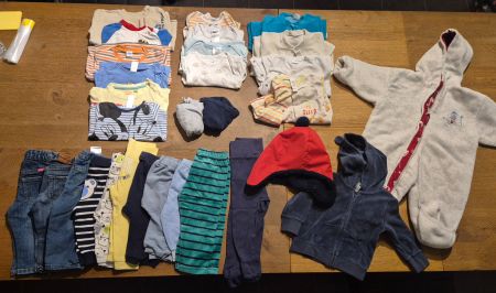 Kleider Paket 4, 30 Teile, Winter, Grösse 74