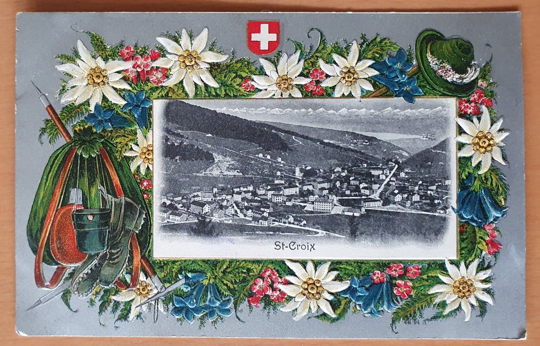Cartoline postali: St.Croix - Prägekarte 1917 – Usato da Kreuzlingen venduto da Rschweiz1