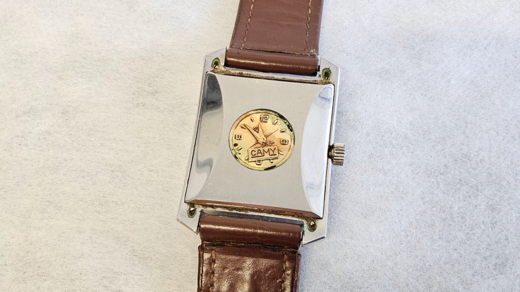 Orologi: Montre automatic vintage Camy Superautomatic avec dâte – Usato da Malleray venduto da Frederic24 3