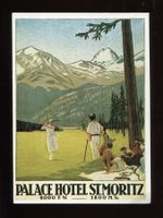 St. Moritz, Palace Hotel, Künstlerkarte