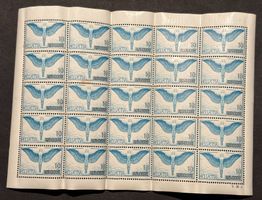 25ER BLOCK FLUGMARKEN MIT GUMMI