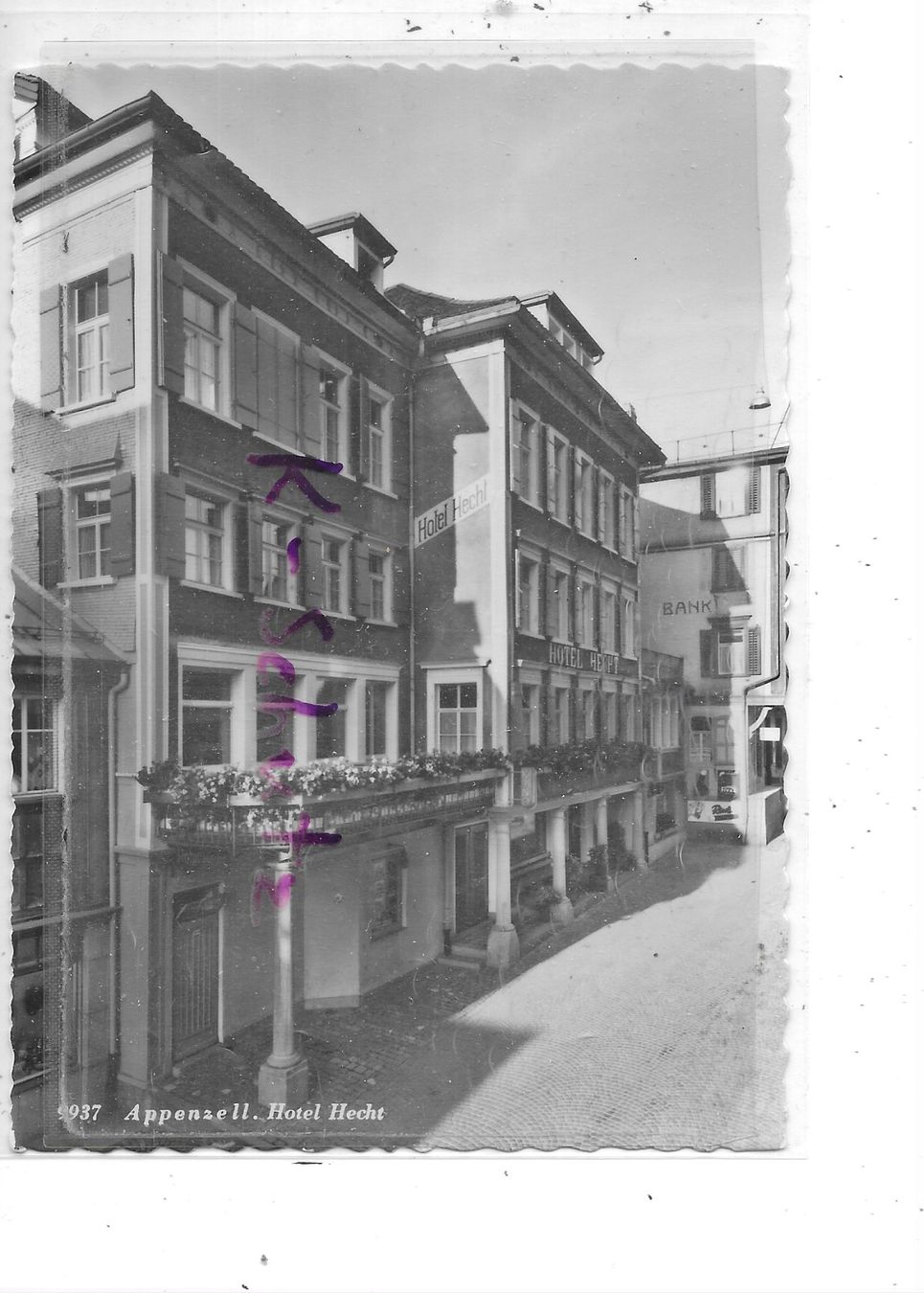 Cartoline postali: AI Appenzell Hotel Hecht – Usato da Schocherswil venduto da Wilare