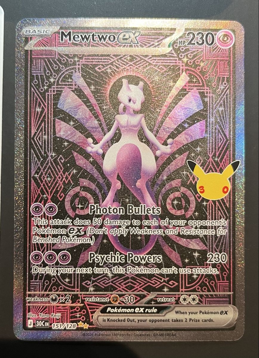 Pokémon Carte collezionabili: Mewtwo ex 151/128 30th Celebration – Nuovo (secondo la descrizione) da St. Gallen venduto da dio_c8zw 1