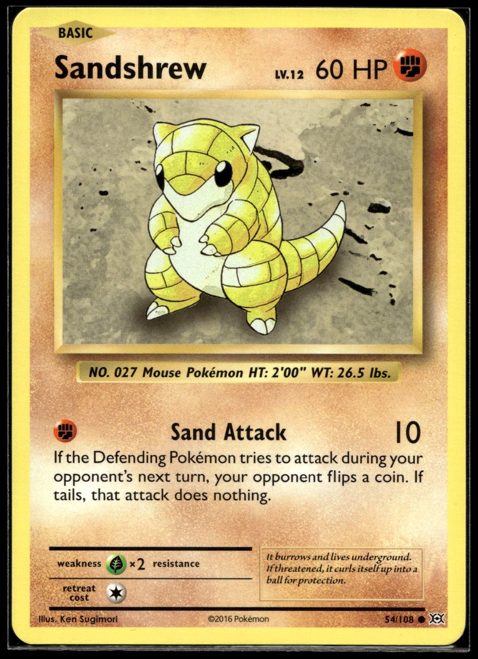 Pokémon Carte collezionabili: Sandshrew (EVO EN 54/108) – Nuovo (secondo la descrizione) da Affoltern am Albis venduto da Chiesa_5
