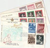 4x FDC CITA DEL VATIKANO, 1962-1964