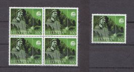 2012   Viererblock + Einzelmarke  GALLUS   ** Postfrisch **