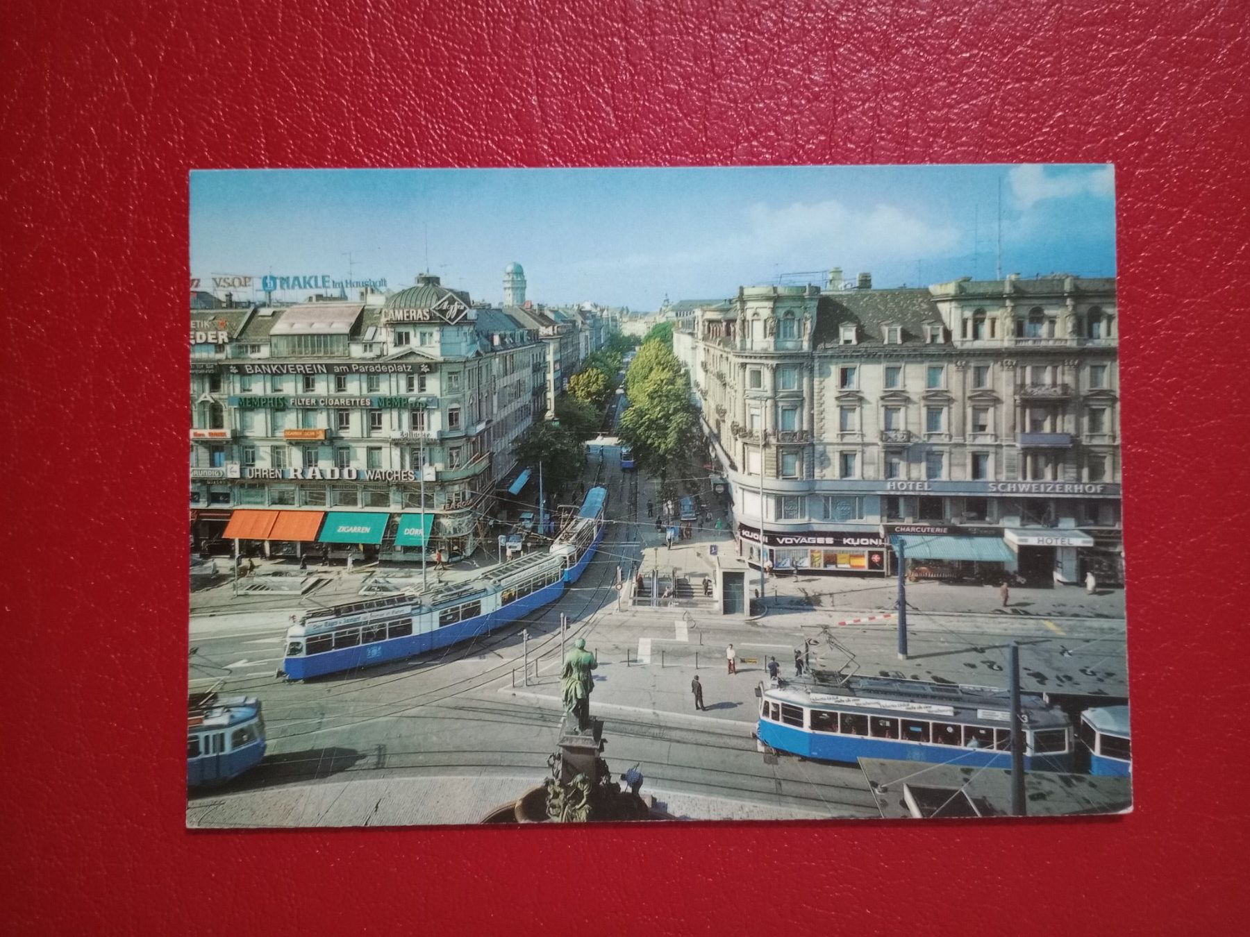Cartoline postali: Zürich Bahnhofstrasse Tram – Usato da Küttigen venduto da Melisch1000