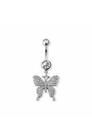 Bauchnabelpiercing mit Schmetterling