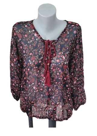 Boho Blusen Shirt Mustang Gr. 36 bunt