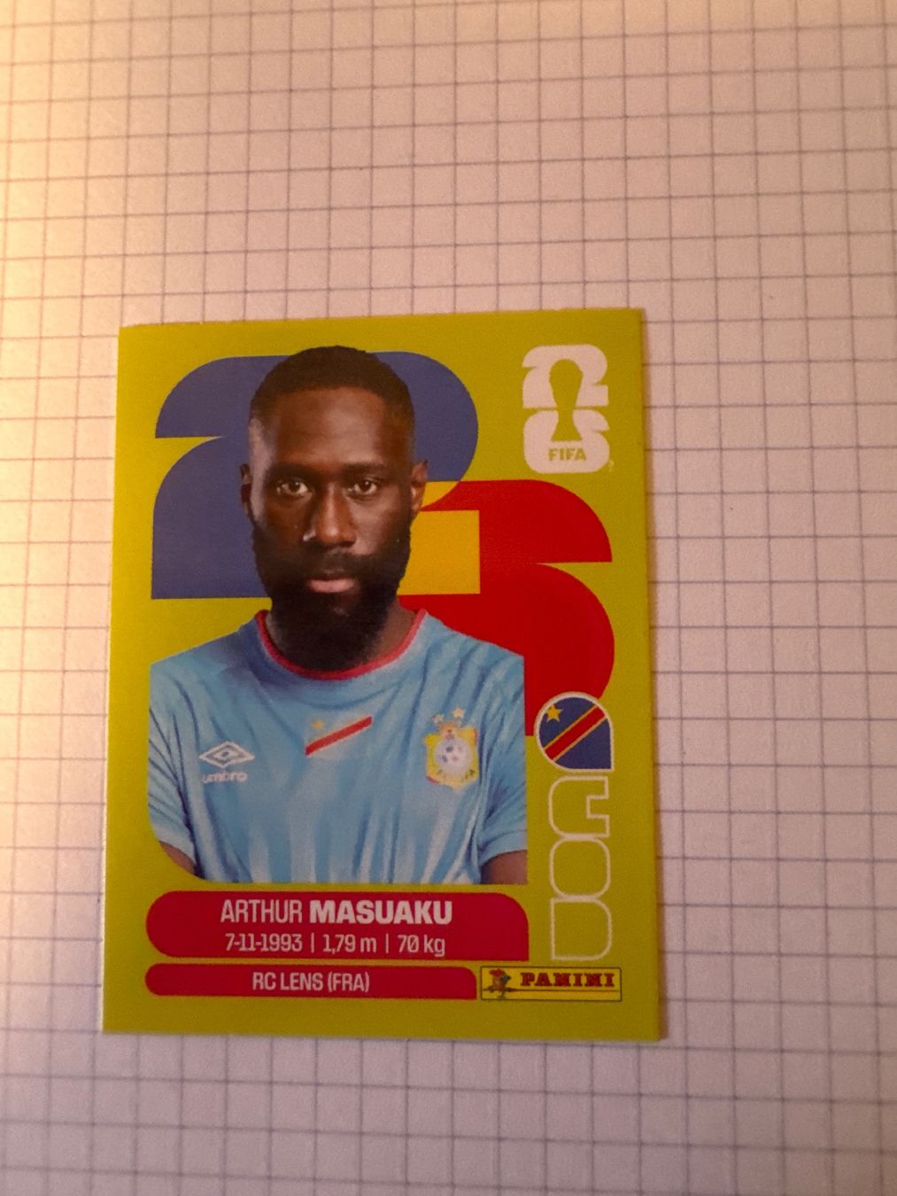 Panini Carte collezionabili: Panini Sticker WM 2026, COD 5 Arthur Masuaku – Nuovo (secondo la descrizione) da Winterthur venduto da mathis-spielsteine