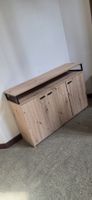 Sideboard Holzoptik mit Metallgestell, gebrauchter Zustand