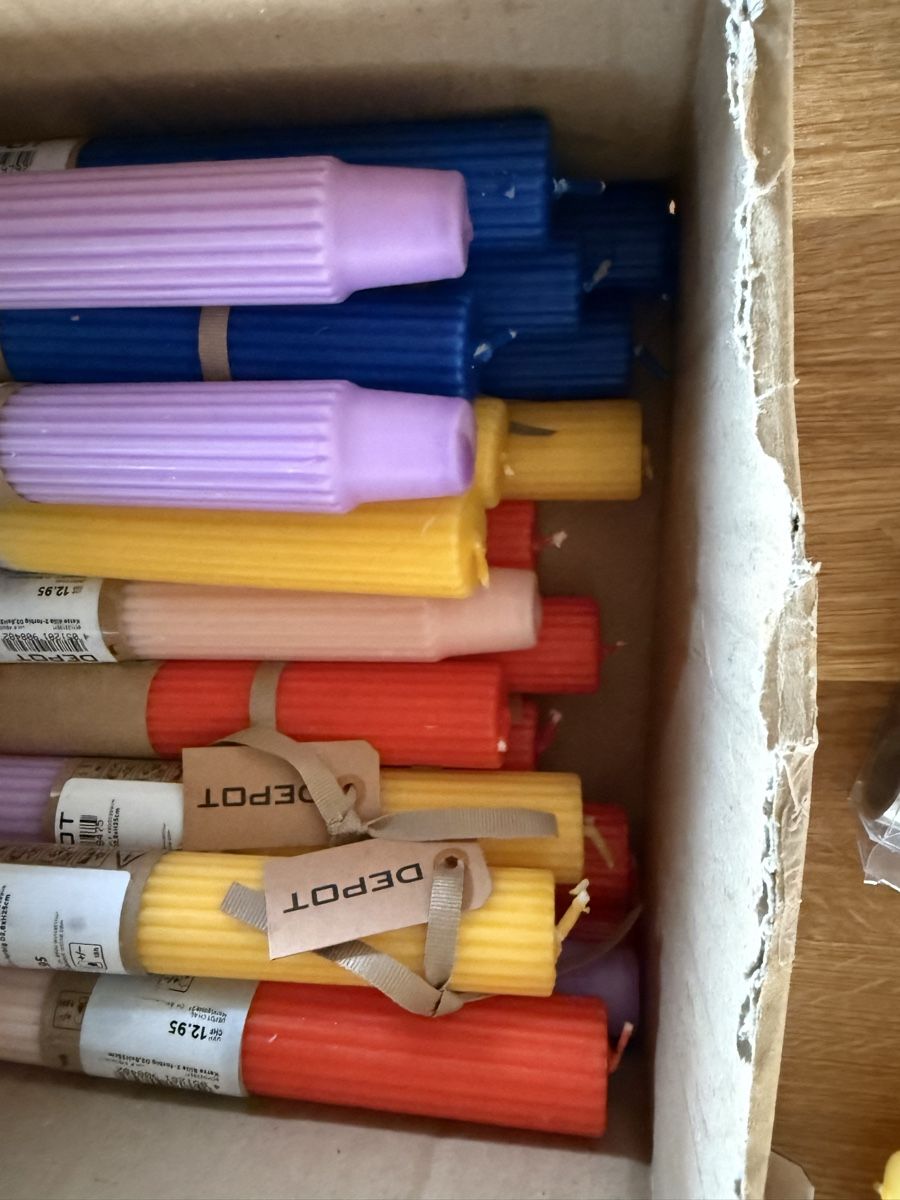 Candele: Kerzen-Set: Stabkerzen aller Art – Nuovo e nell'imballaggio originale da Winterthur venduto da Bacca_3 1