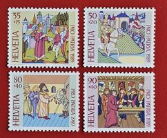 PRO PATRIA SATZ 223 - 226 BILDERCHRONIK 1989** POSTFRISCH