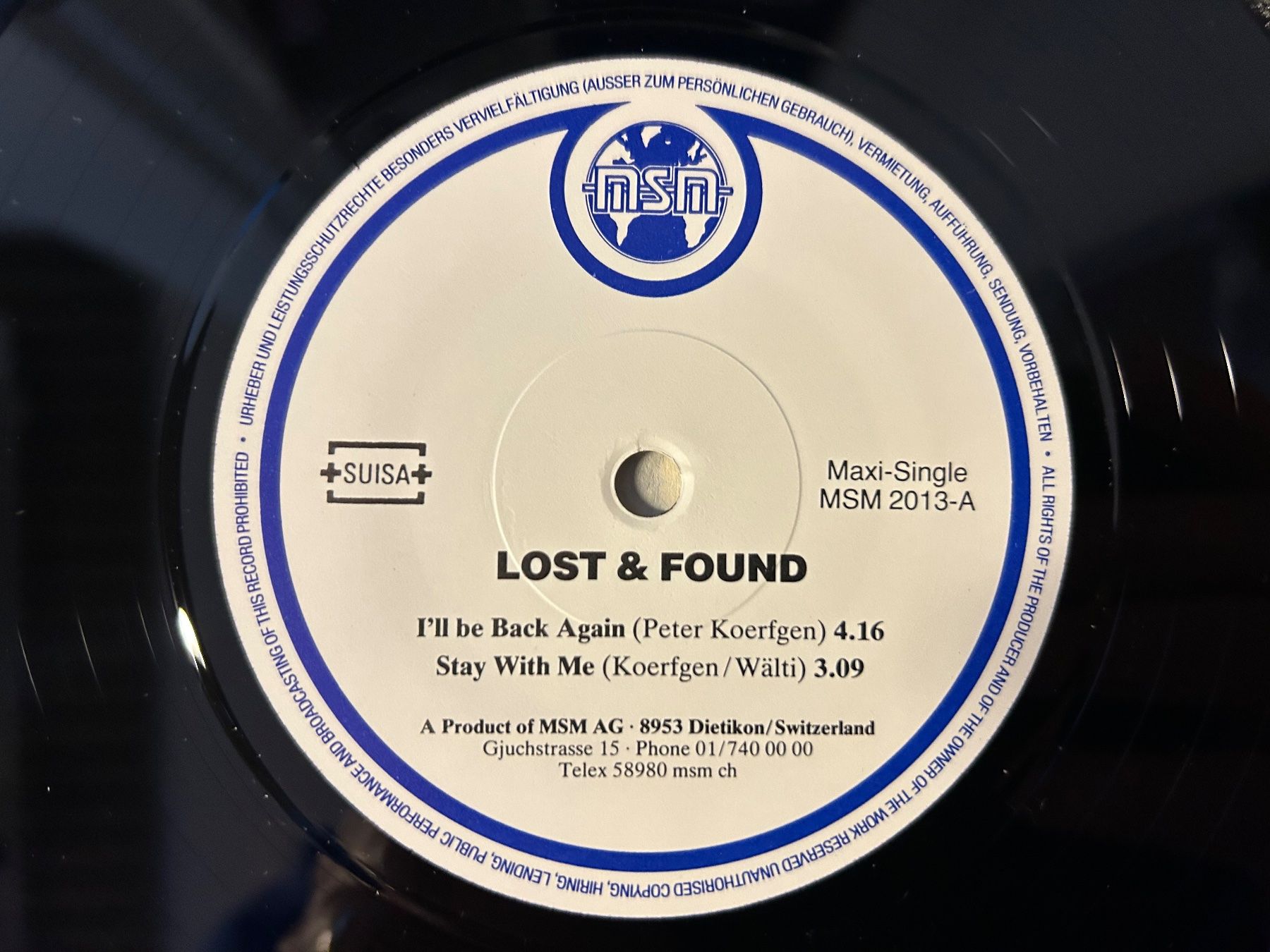 Dischi in vinile: Lost & Found - Back Again - Seltene Maxi-Single von 1984! – Usato da Aesch BL venduto da BernisFlomi 2