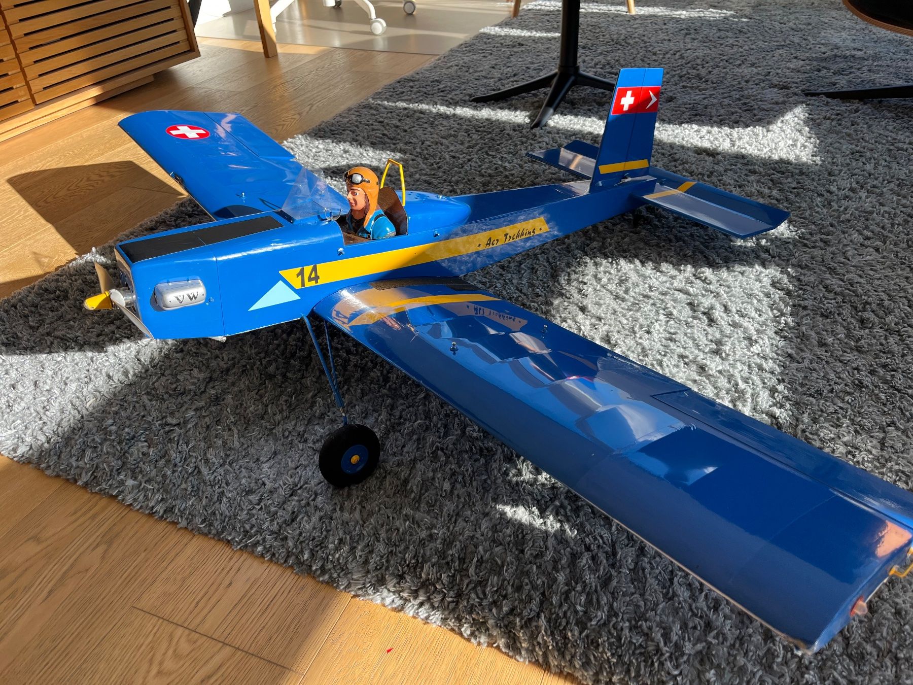 RC Modellbau: Avion RC Volksplane 1300mm électrique – Gebraucht aus geneve von sergiom4