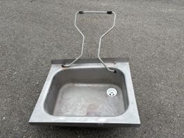 Sanitär Edelstahl Spülbecken mit Ablage für Kessel 