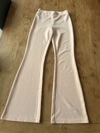 Elegante Mango Stoffhose Rosa XS Schlaghose 70er Look
