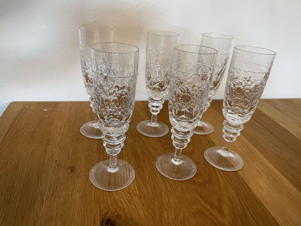 Gläser: Kristallgläser Champagnerglas 6 Stück – Gebraucht aus Aristau von cherry-berry 3
