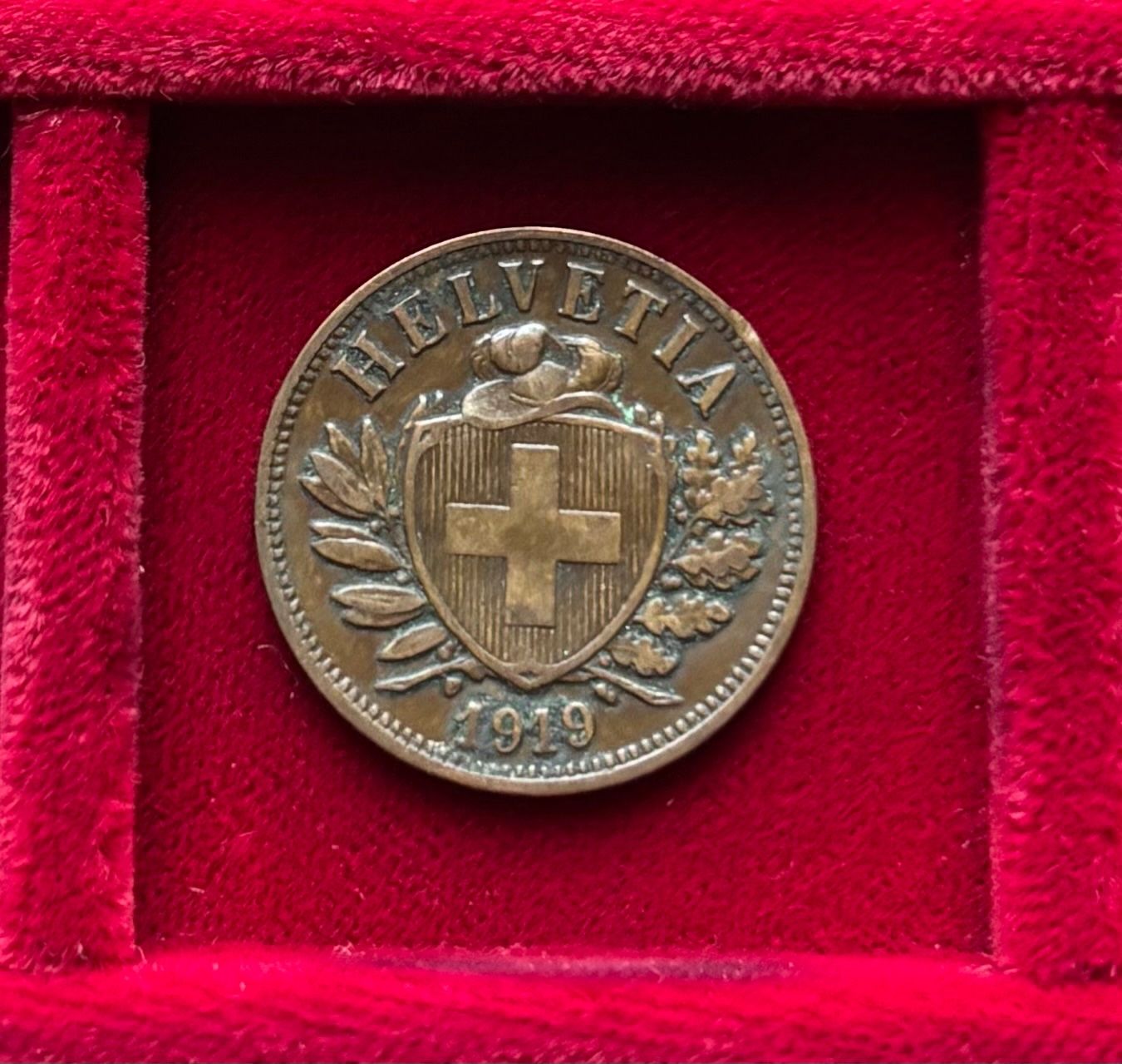 Toutes les monnaies: Schweiz 2 Rappen 1919 Schild mit Freiheitshut – Neuf (Voir description) à Speicher par CH-Schatzkammer