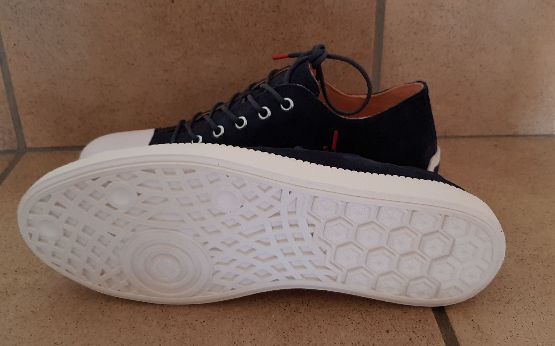 Think Herrenschuhe: THINK Sneaker Turna Leder dunkelblaua Gr 41 – Neu (gemäss Beschreibung) aus Olten von Yen6 1