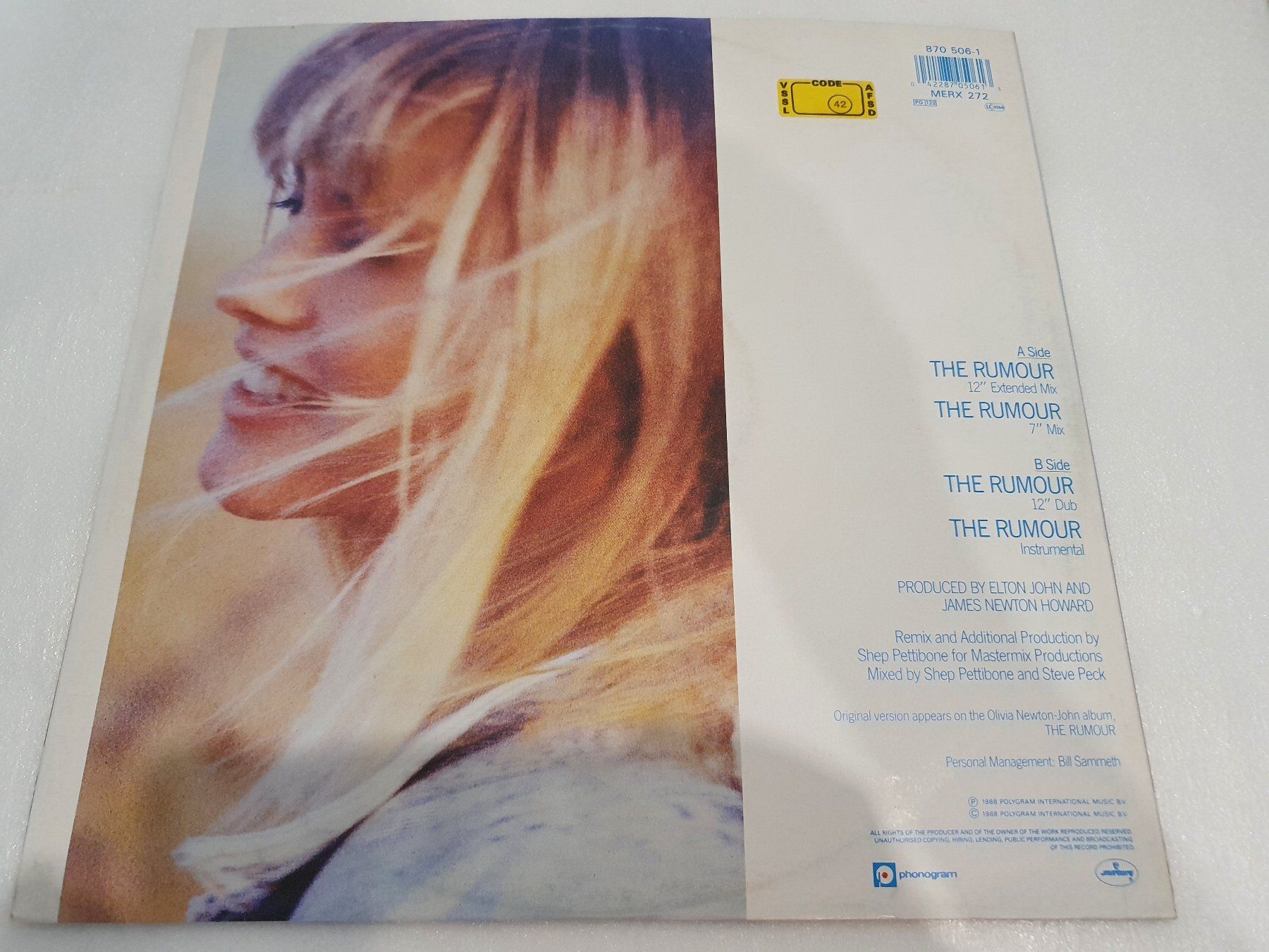 Dischi in vinile: Olivia – The Rumour – Usato da Uster venduto da Vinyl-Leidenschaft 1
