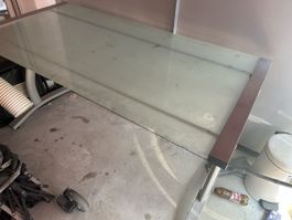 Glass desk