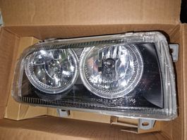 Scheinwerfer VW Vento in schwarz Angel eyes.