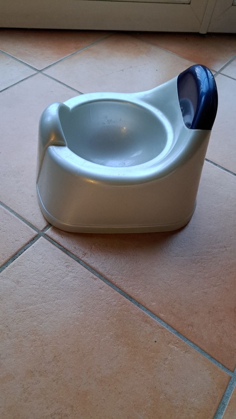 WC: Baby Töpfchen Silber/Blau – Gebraucht aus Riehen von Chimpara 2