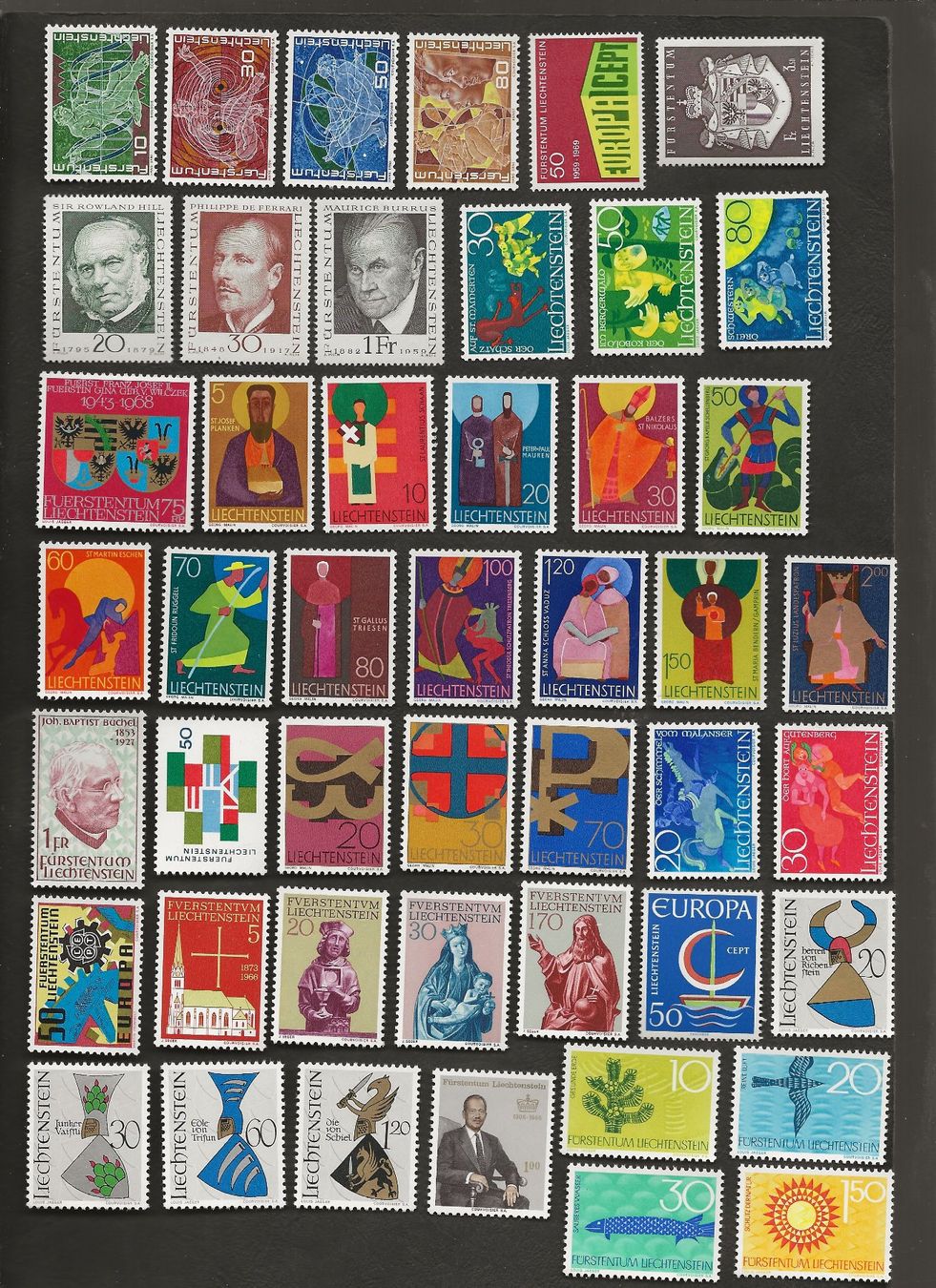Tous les timbres: Liechtenstein 157 Marken postfrisch – D'occasion à Au ZH par xelagreb01 4