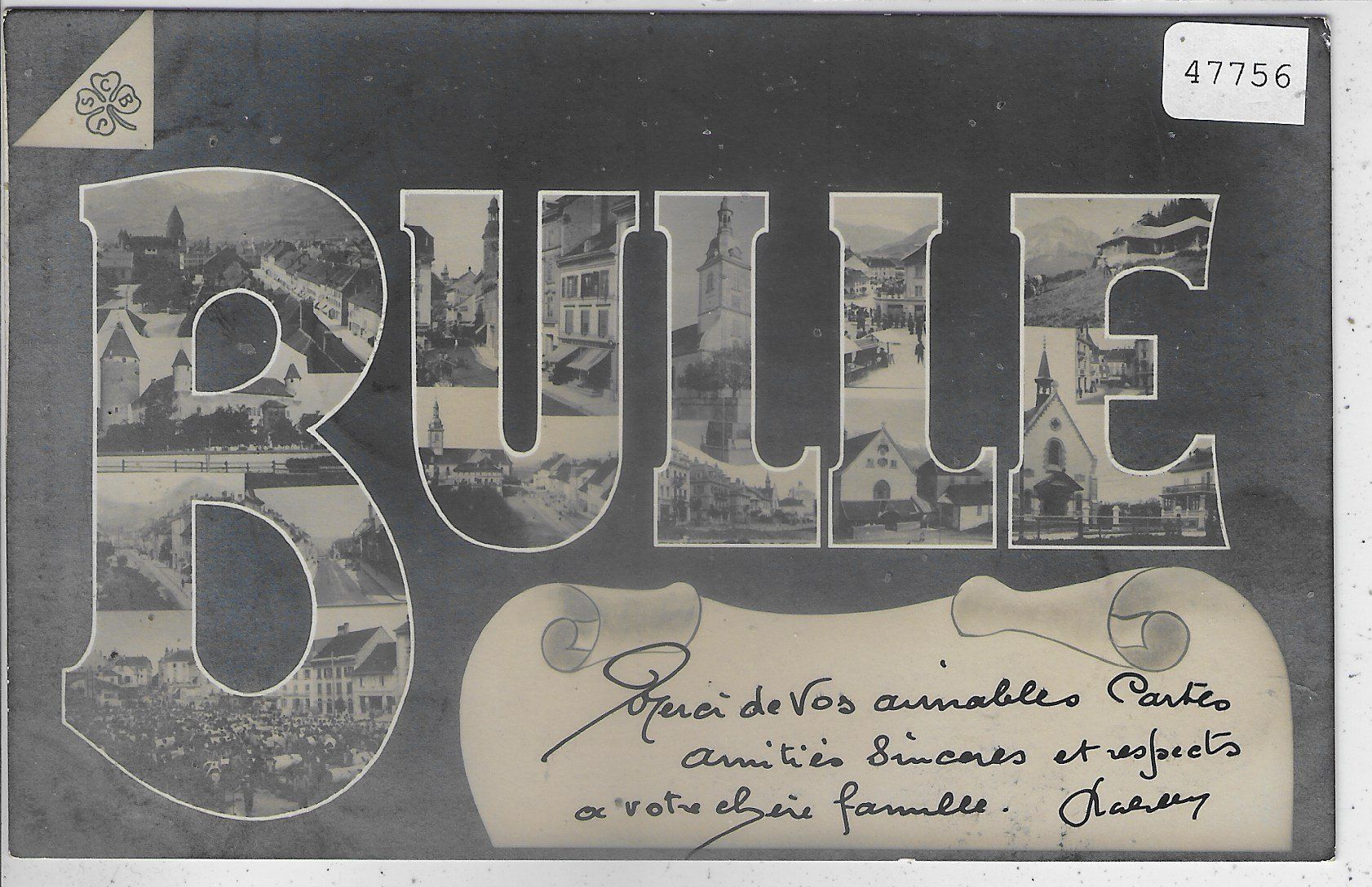 Cartoline postali: Bulle in Buchstaben - Multiview – Usato da Ettingen venduto da Kartenplanet