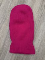 Bonnet cagoule tricot rose taille unique Neuf 