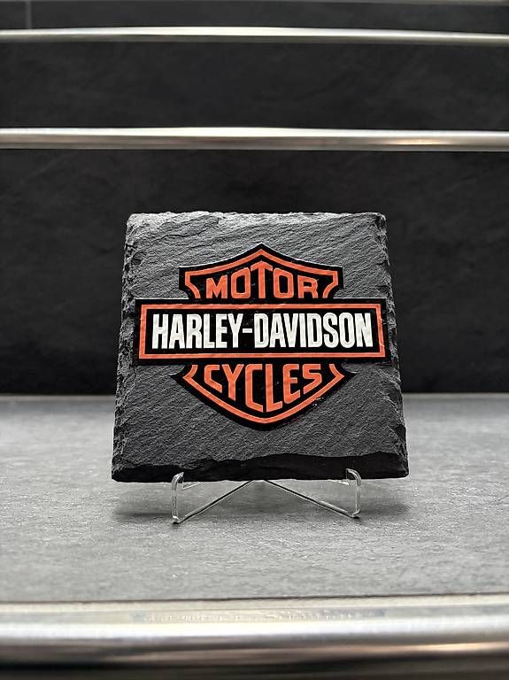 Sottobicchieri: Schieferuntersetzer "Harley Davidson" – Usato da Rickenbach ZH venduto da Pumba_500 2