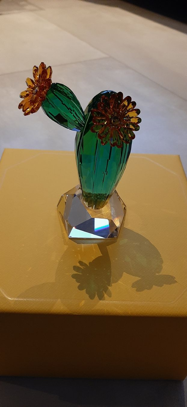 Swarovski Tutte le decorazioni: Swarovski Golden Yellow Cactus – Nuovo e nell'imballaggio originale da Zuzwil SG venduto da alfaromeo159ti 2