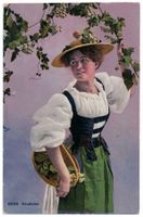 Vaudoise, costume, vendange - Waadtländer Tracht, datée 1923