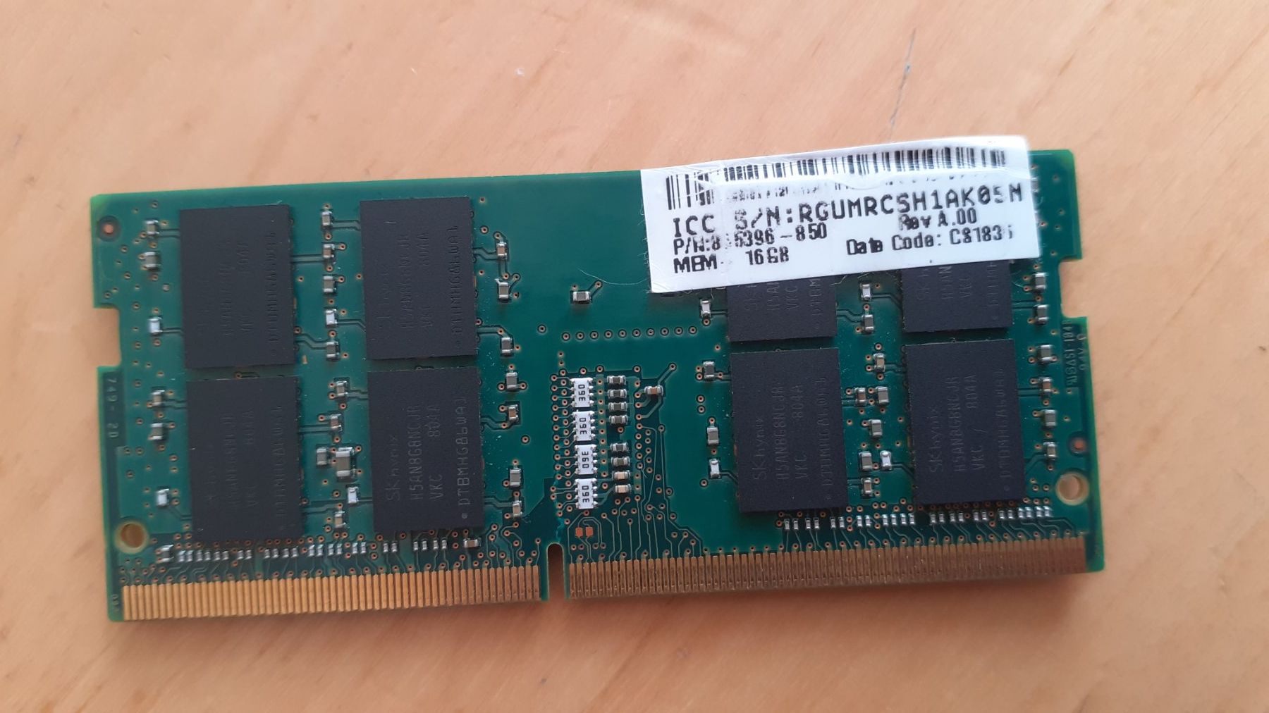 Memoria / RAM: 16GB Ram DDR4 Notebook – Usato da Chur venduto da Blackbook 1