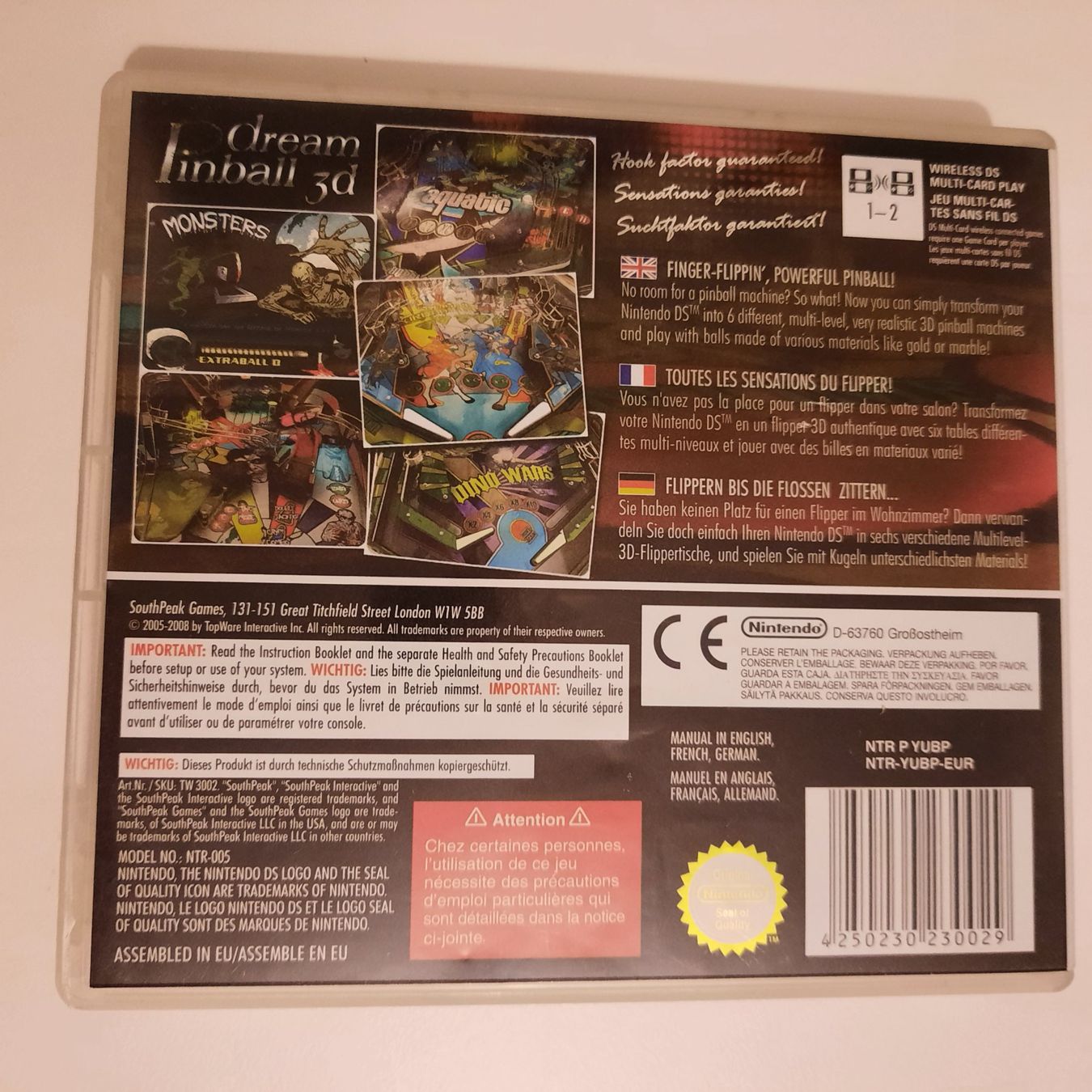 Nintendo Spiele: Dream Pinball 3d /DS – Gebraucht aus Münchenstein von 2DGames 1