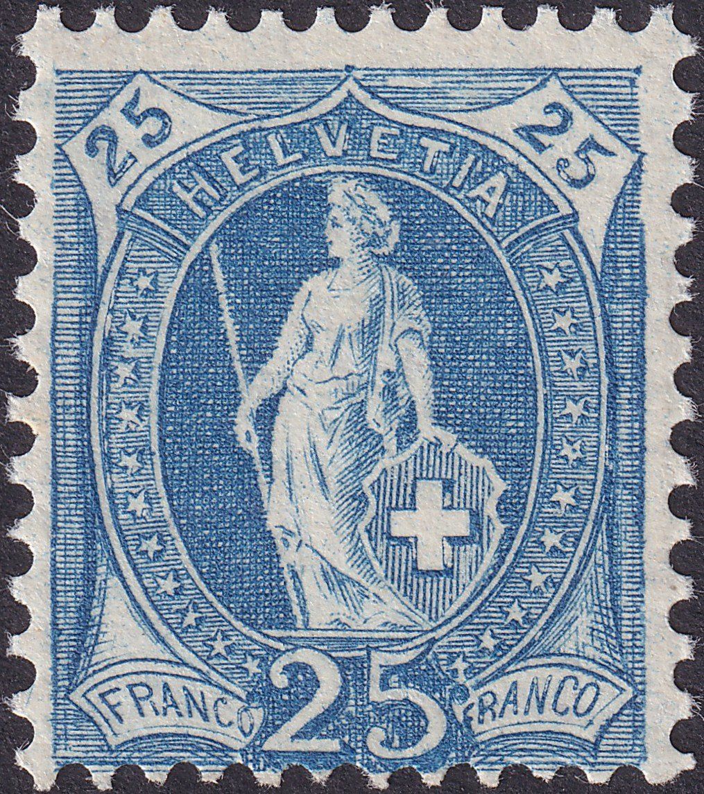 Alle Briefmarken: 1905, Stehende Helvetia: 87A postfrisch **, Kat: 40.-+ – Gebraucht aus Sursee von Luzernerraute