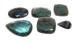 Dès 1.- Fr - Lot 252.07 ct - 6x Labradorites