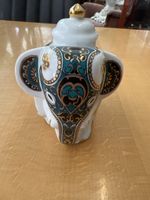 Porzellandose Elefant Dekoration Sri Lanka guter Zustand