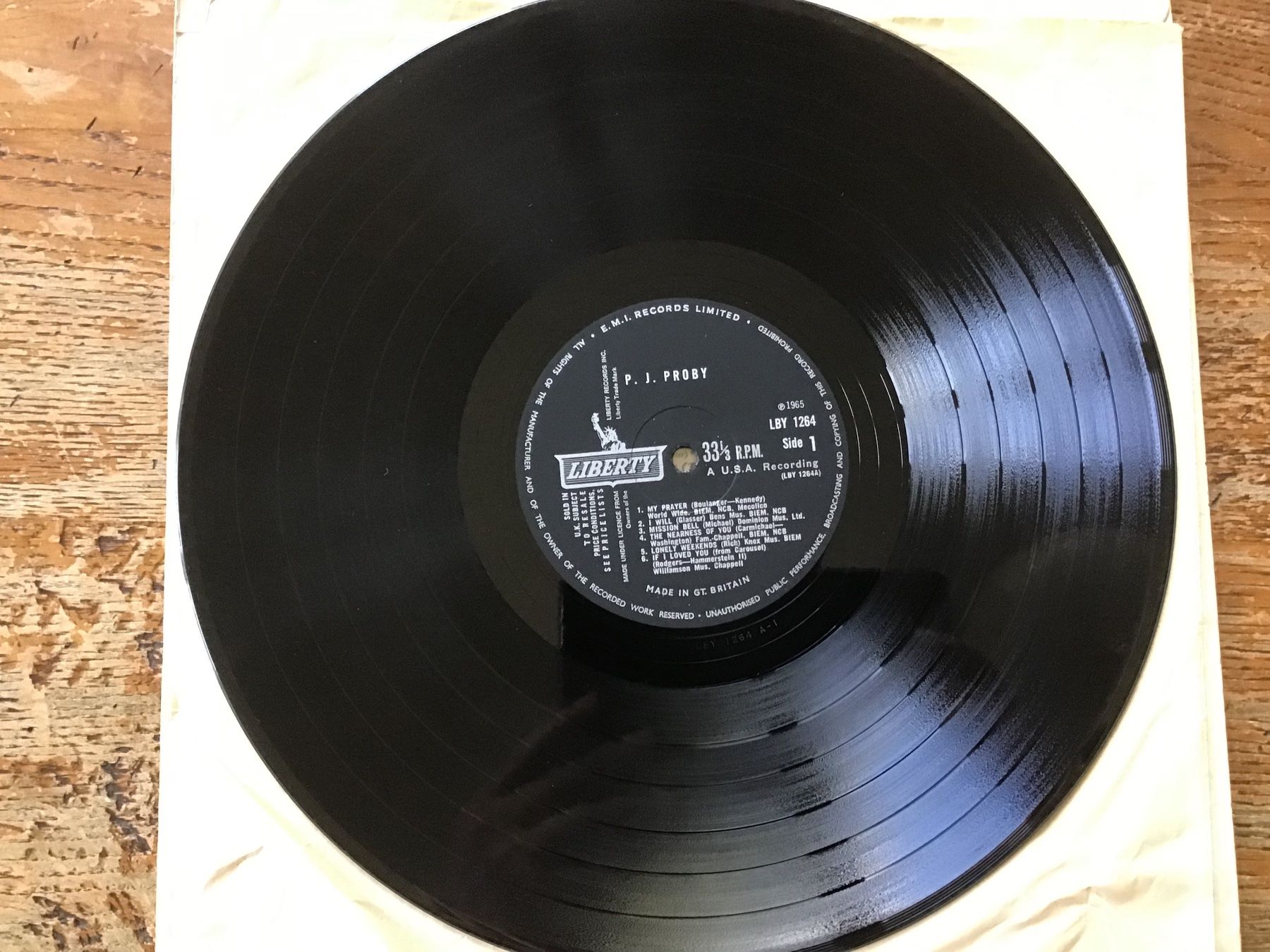 Schallplatten: LP P.J. Proby – Gebraucht aus Fully von Ruby97 2