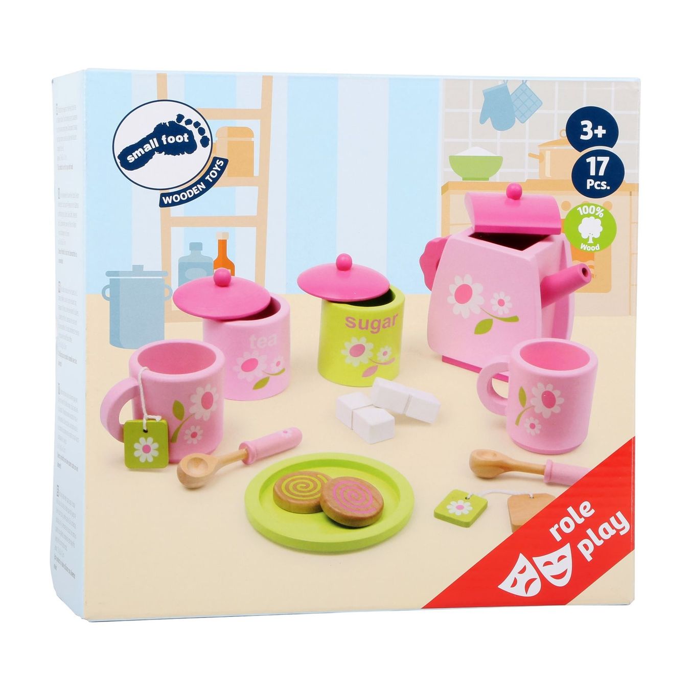 Giocattoli: Kinder-Teeservice mit Blümchenmuster – Nuovo e nell'imballaggio originale da Wettingen venduto da Swala 1