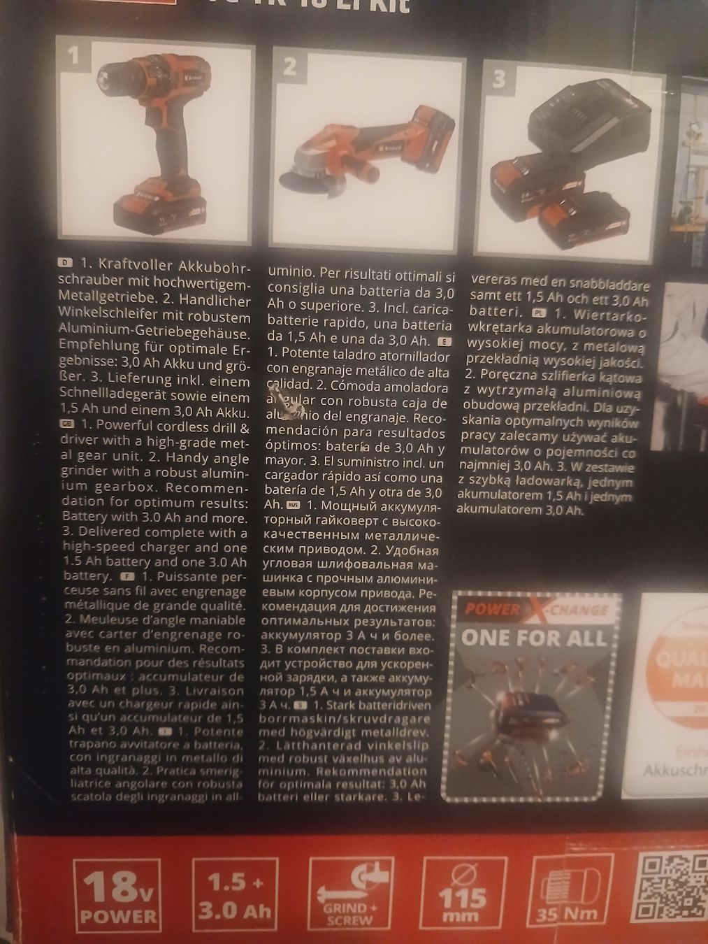 Einhell Perceuses: Einhell TC-TK 18 Li Kit Werkzeugset Akkuschrauber Winkelschl – Neuf avec emballage d'origine à Rothrist par ToniG71 8