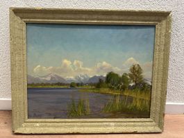 Otto Pilny (1897-1958) Gemälde Greifensee Kanton Zürich