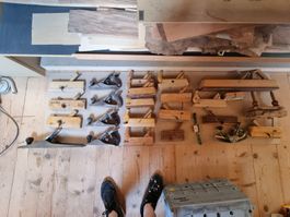 Alte Schreinerhobel / Holzhobel / Metallhobel