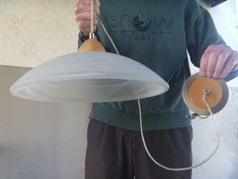 Deckenlampe rund Alabasterglas