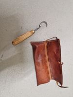 Ledertasche Gusti Leder Holzschnitzwerkzeug mit Hülle 